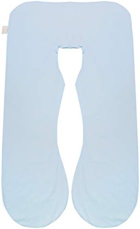 KWLET U Shaped Pregnancy Pillow Cover 57x30 Inch Blue
