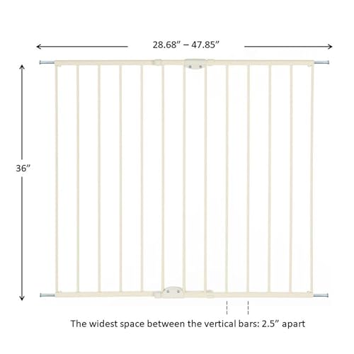 Toddleroo by North States Baby Gate 36 Tall Warm White