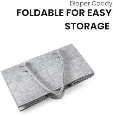 PandaEar 2 Pack Baby Diaper Caddy Organizer Portable