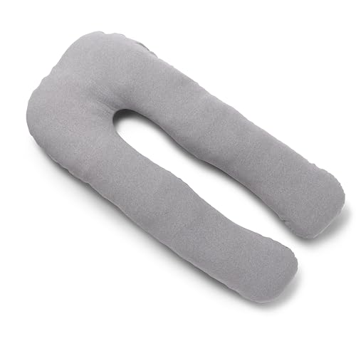 Medline Maternity Body Pillow U-Shape 27 x 55 Gray