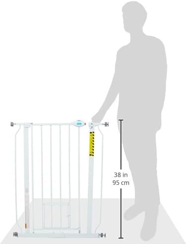Carlson Extra Tall Walk Through Pet Gate with Small Pet Door 1