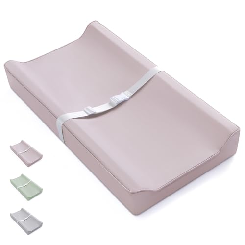 Blissful Diary Vegan Leather Changing Pad and Diaper Caddy Organizer Bundle