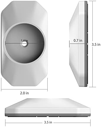 ICERO Baby Gate Wall Protector 4 Pack White 1
