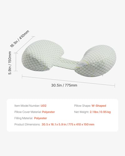 VEVOR Maternity Pillow with Washable Cover