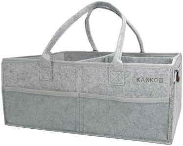 KAKKOII Baby Diaper Caddy with Handle and Pockets