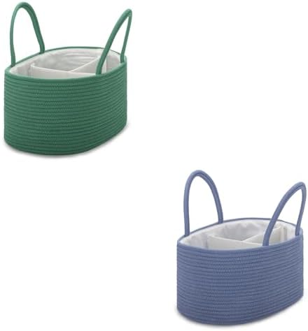 COMSE 2 Pack Large Baby Diaper Caddy Organizer 1