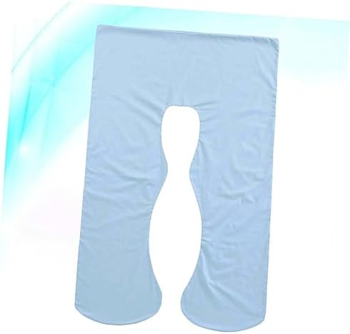 U-Shape Pregnancy Pillow Case - Sky Blue 4842 X 2559 Inches Zipper Design