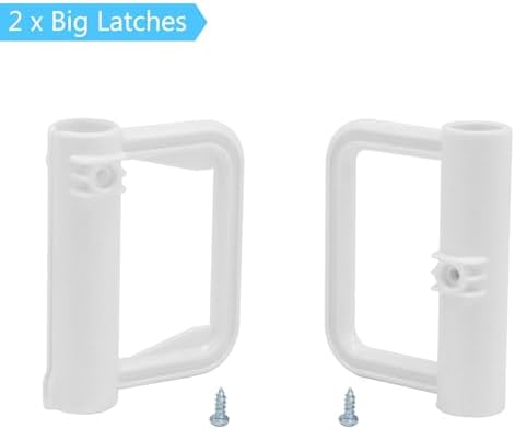 KISKIZ Retractable Baby Gate Parts Kit White