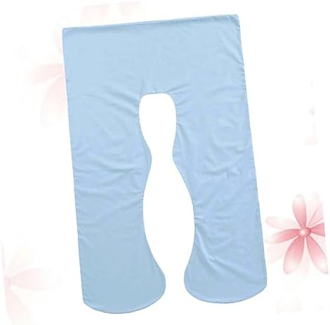 U-Shape Pregnancy Pillow Case - Sky Blue 4842 X 2559 Inches Zipper Design