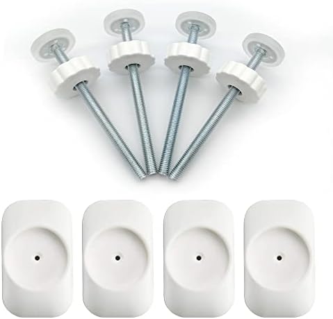 4 Pack Baby Gate Extender Replacement Parts with Wall Protector