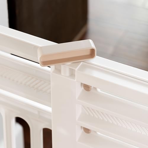 IRIS USA Expandable Dog Gate 25 H White