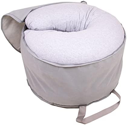 Bed Buddy Full Body Pillow and C-Shape Maternity Pillow - Gray