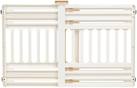 IRIS USA Expandable Dog Gate 25 H White
