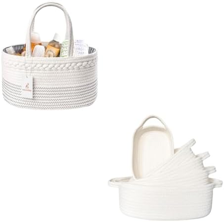 Luxury Little Diaper Caddy with 5 Rectangular Baskets