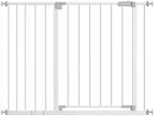 InnoTruth White Dog Gate for Stairs and Doorways