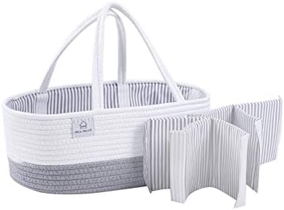 Mila Millie XXL Cotton Rope Diaper Caddy Organizer 1