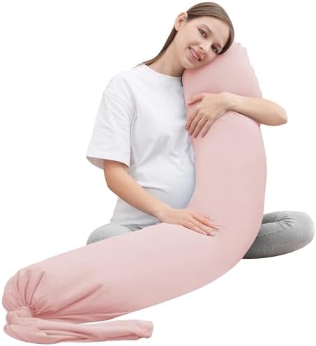 MOON PARK Pregnancy Pillow with Soft Cooling Cover