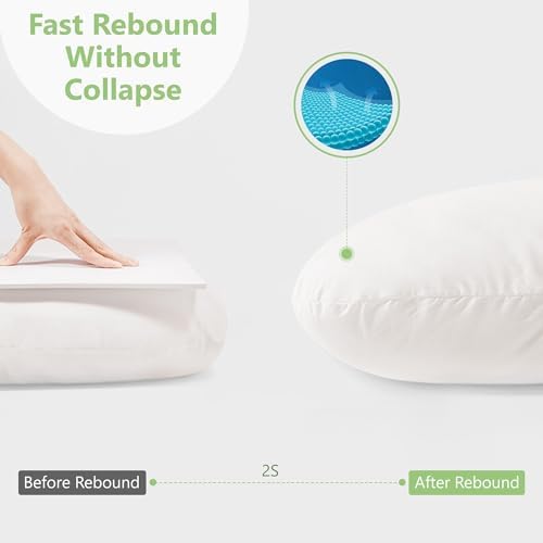 WQU Pregnancy Pillow with Adjustable Air Mesh Cover