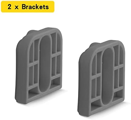 Dearlomum Retractable Baby Gate Hardware Set Grey