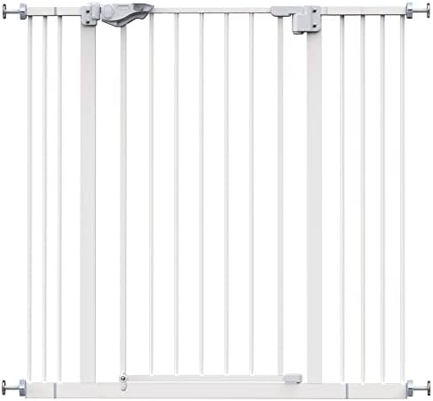 InnoTruth White Dog Gate for Stairs and Doorways