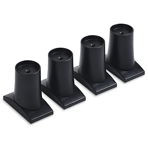 Wall Nanny Extender - 6 Inch Extension for Baby Gates 4 Pack Black