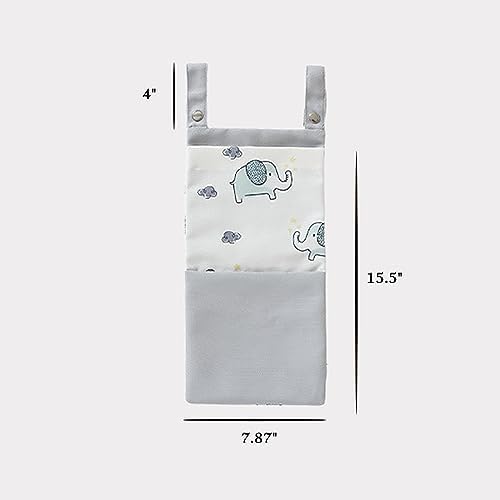 MOMIGO Baby Diaper Caddy Bag Stacker Organizer - 2pcs Rainbow