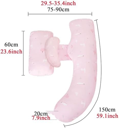 Adjustable H-Shaped Maternity Pillow with 360 Support