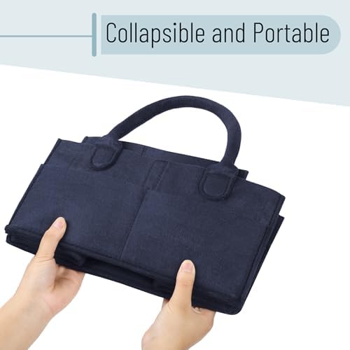 Mr Pen Baby Diaper Caddy Organizer Navy Blue
