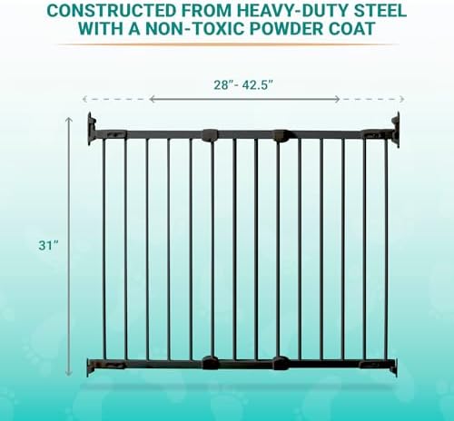KidCo Angle Mount Stair Top Baby Gate Black