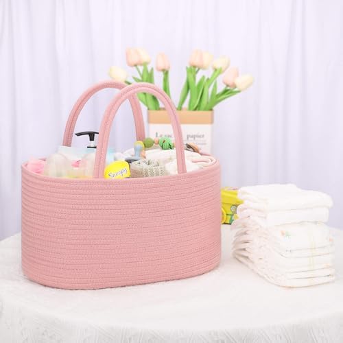 COMSE 2 Pack Diaper Caddy Organizer Sturdy Stylish