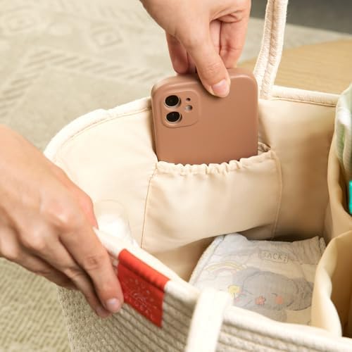 SUNBURST GLOBAL Diaper Caddy Organizer - Nursery Essential