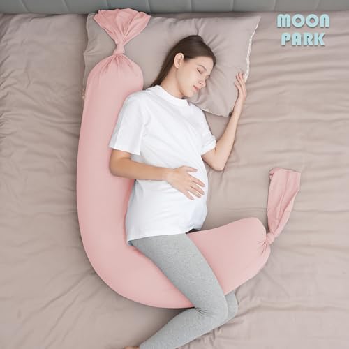 MOON PARK Pregnancy Pillow with Soft Cooling Cover