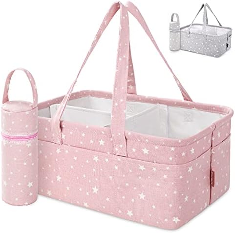 StarHug Baby Diaper Caddy Organizer - Pink 1