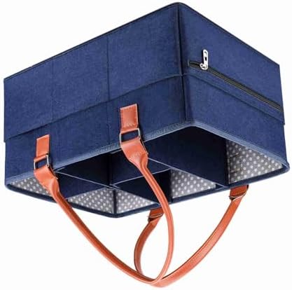 Alomejor Large Nappy Storage Caddy with Detachable Dividers