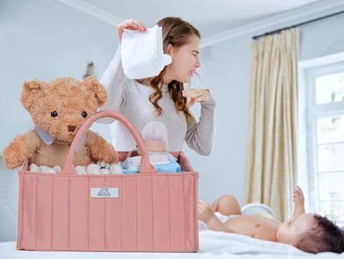 Babyfy Diaper Caddy Organizer Blush Pink