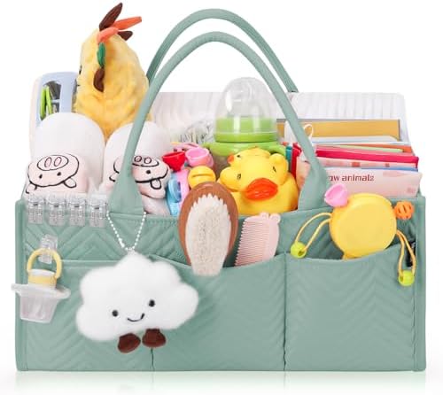 Skycase Large Diaper Caddy Organizer Green
