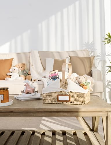 StorageWorks Wicker Diaper Caddy Organizer