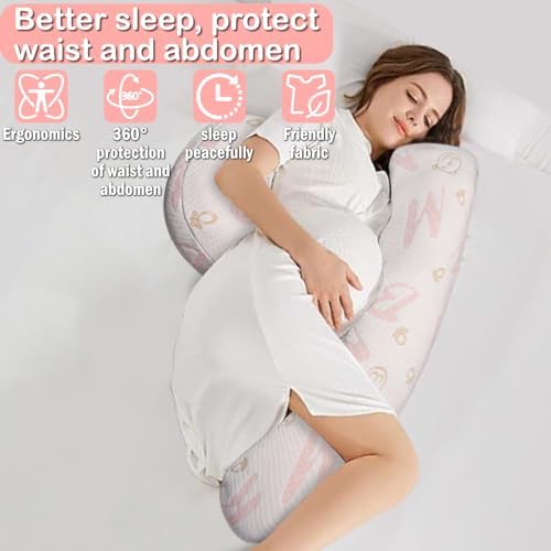 Oskeray Pregnancy Pillow with Adjustable Cover