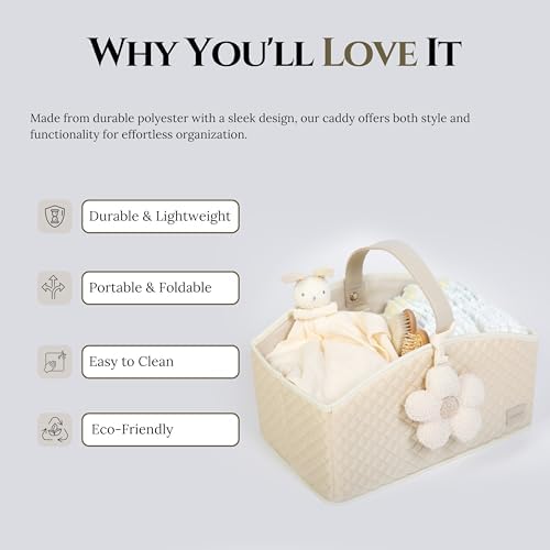 Cherubin Chic Baby Diaper Caddy Organizer
