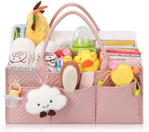 Skycase Large Diaper Caddy Organizer Pink
