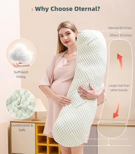 Oternal Pregnancy Pillow with Adjustable Cover