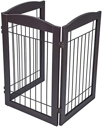 Spirich 30 Tall Freestanding Pet Gate with 3 Panels