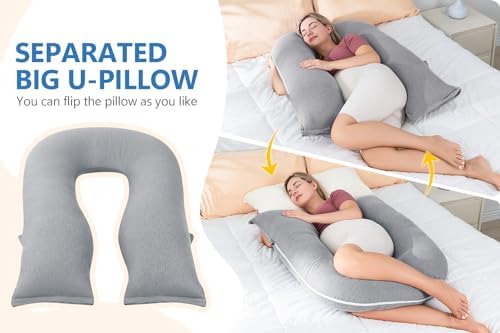 INSEN Pregnancy Pillow with Detachable Design