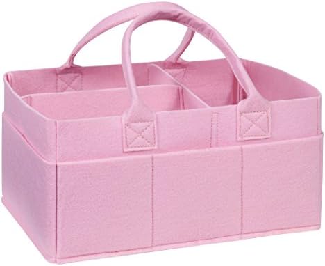 Sammy Lou Pink Diaper Caddy Organizer