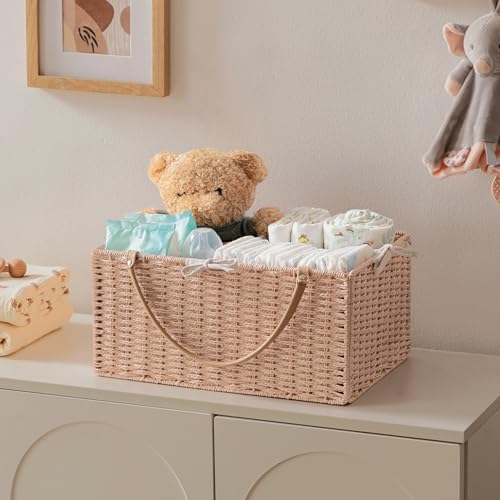 HBlife Baby Diaper Caddy Organizer with Removable Divider