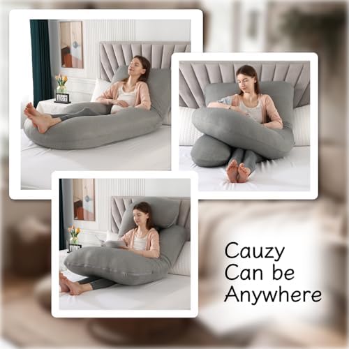 ALLOPERA Pregnancy Pillow - Full Body Support with Cooling Cover