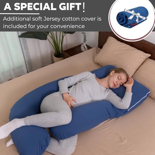 G-Shaped Pregnancy Pillow with 2 Removable Covers 1