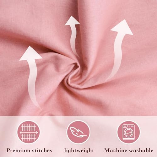 Pregnancy Pillow Cover U Shaped Maternity Support Soft Cotton Case Pink