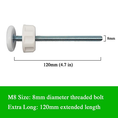 Extra Long M8 Spindle Rods 4 Pack for Baby Gates