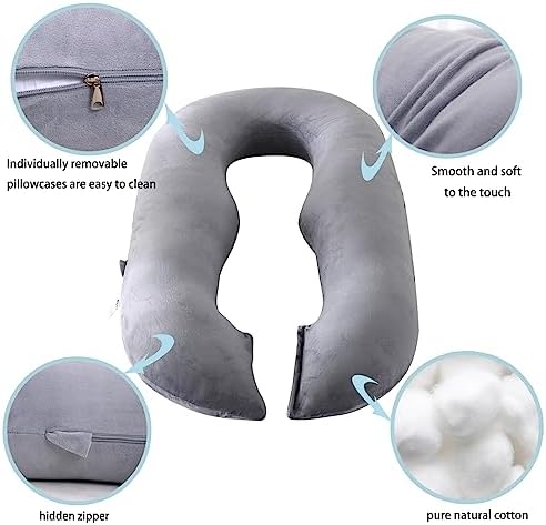 Bllgrass O-Shape Pregnancy Pillow 57 Inch Maternity Support